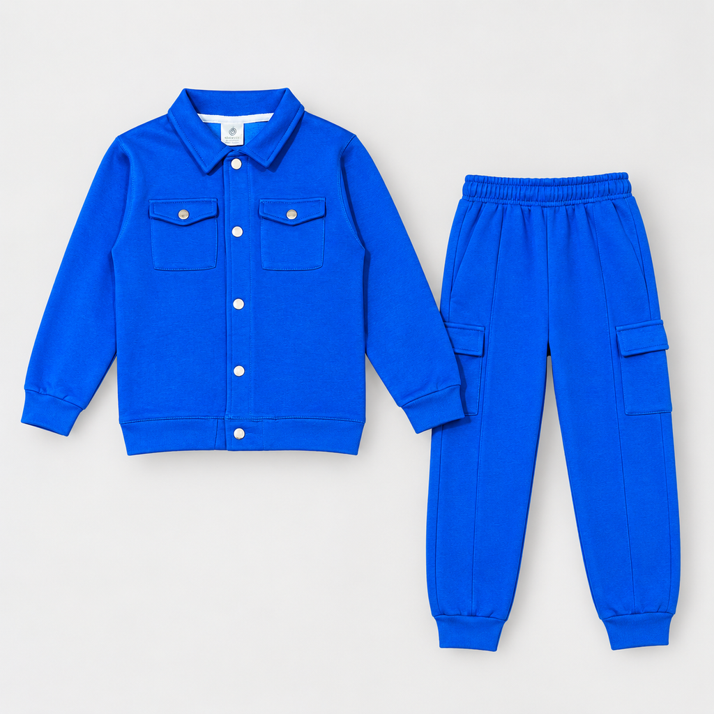 Kids Stylish 2-Piece Cargo Suit