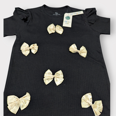 Elegant Bow Kids Tracksuit Set