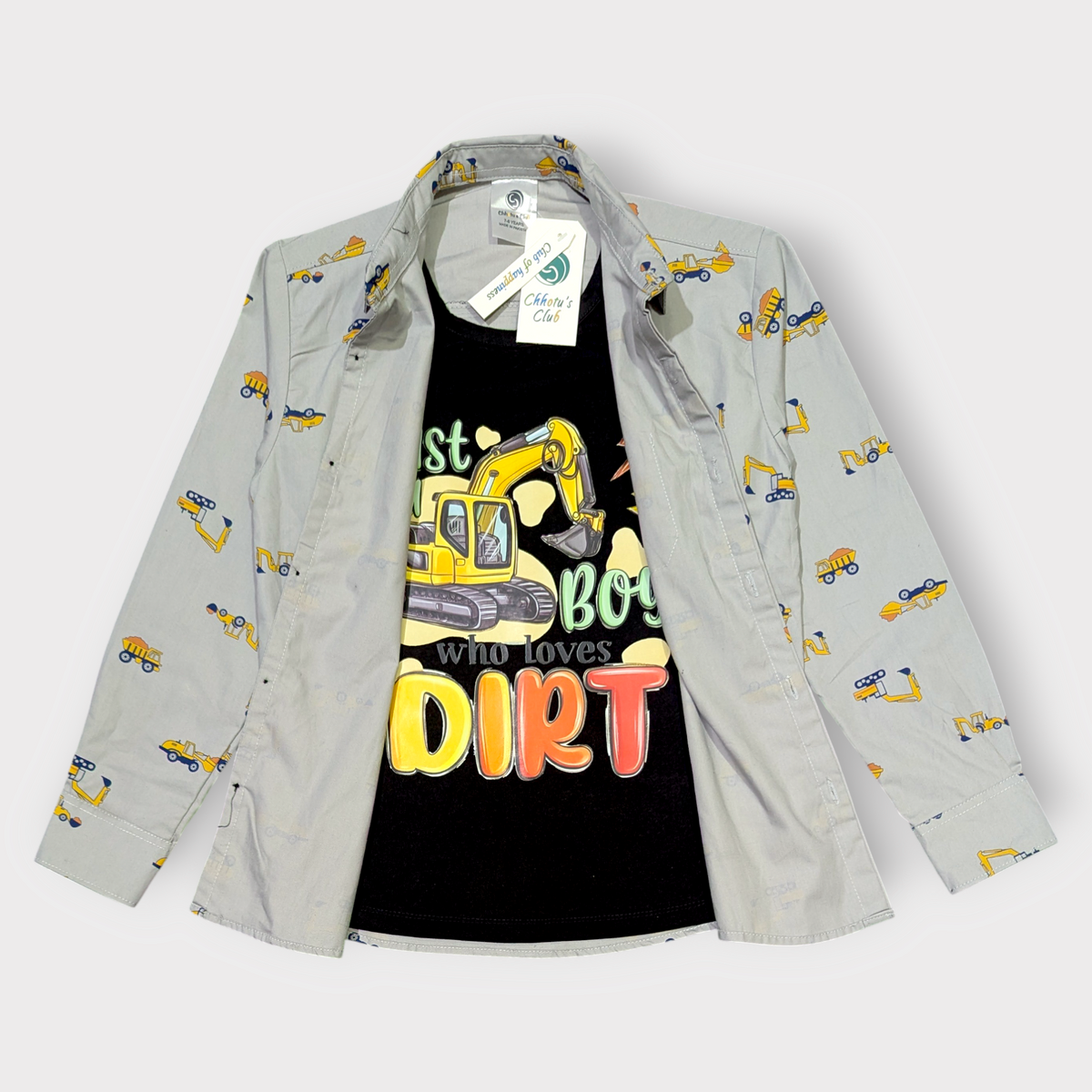 Little Builder Layered Shirt Set
