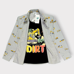 Little Builder Layered Shirt Set
