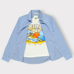 Street Style Layered Shirt Set