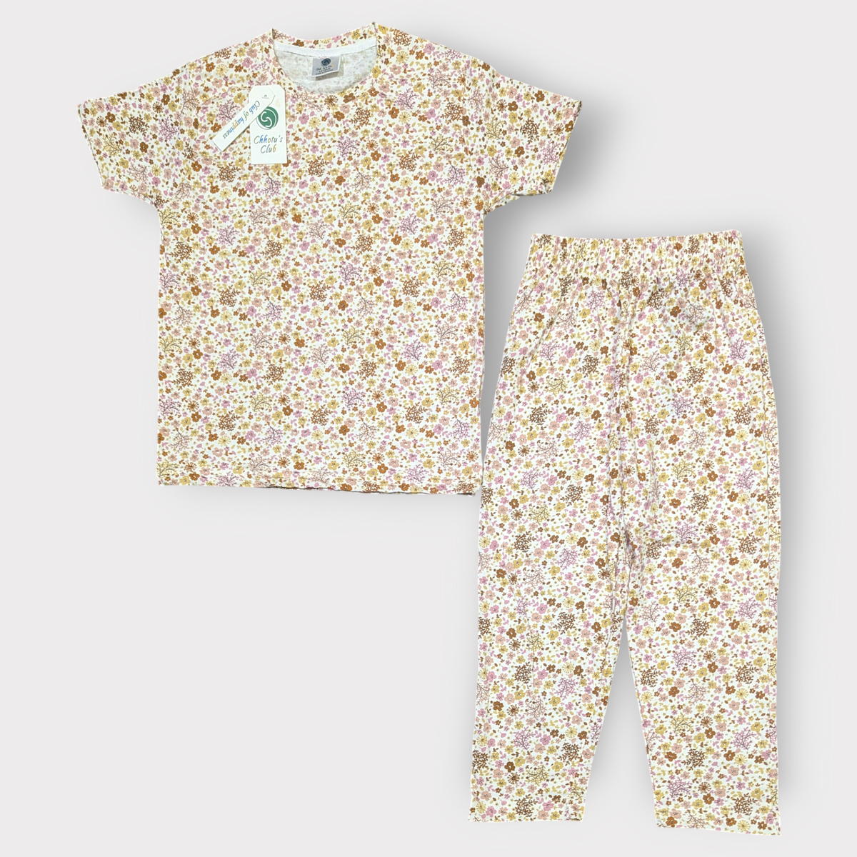 Girls Floral Tee & Trouser Set