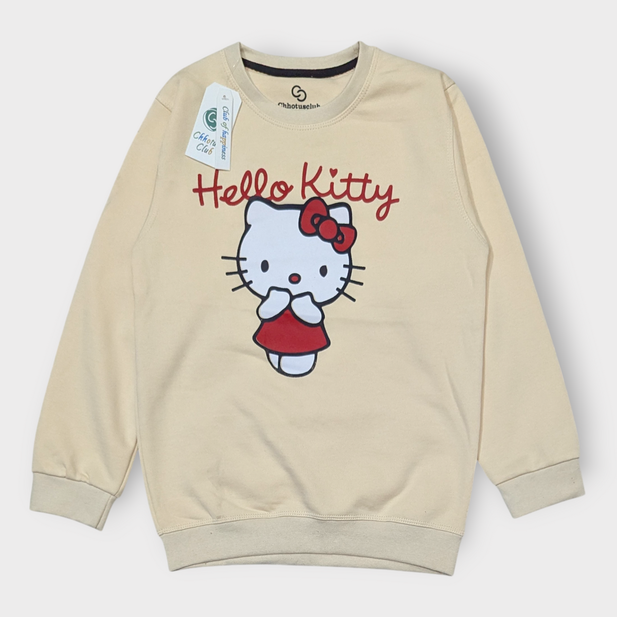 Hello Kitty Beige Kids Sweatshirt