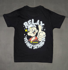 Kids Popeye Graphic T-Shirt – Front & Back Print