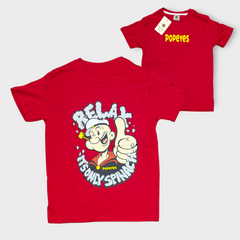 Kids Popeye Graphic T-Shirt – Front & Back Print