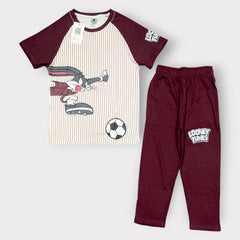 Looney Tunes Bugs Bunny Maroon Co-Ord Set