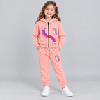 Girls Unicorn Zip-Up Tracksuit Set