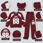 Title: Kids 88 Graphic Contrast Panel Tracksuit Set