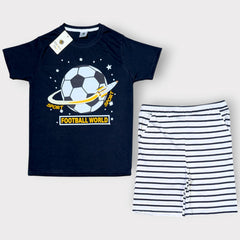 Football World Kids 2-Piece Summer Outfit Set
