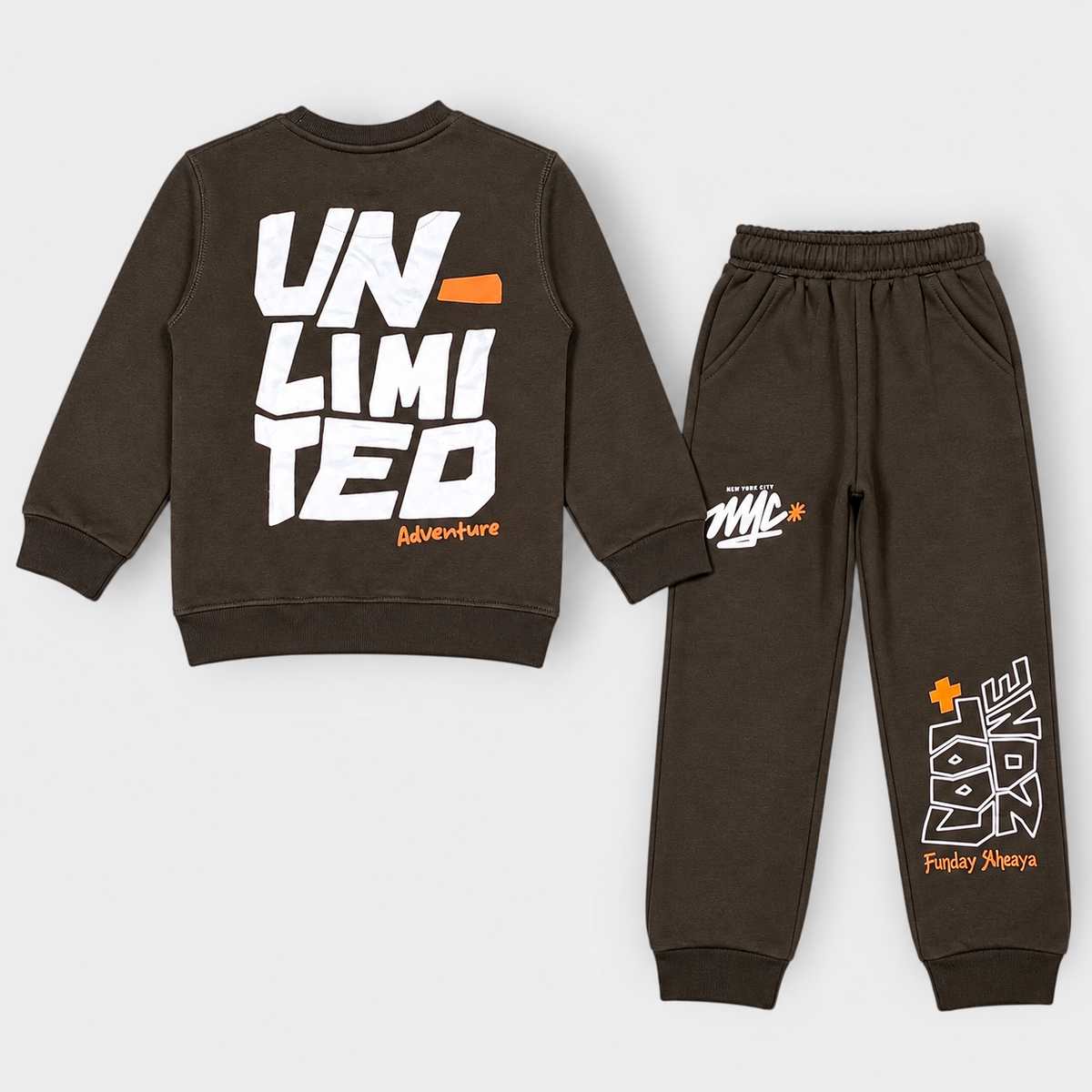 Boys Unlimited Adventure Graphic Tracksuit Set