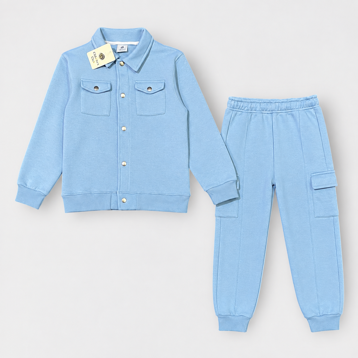 Kids Stylish 2-Piece Cargo Suit