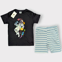 Space Explorer Kids 2-Piece Summer Outfit Set