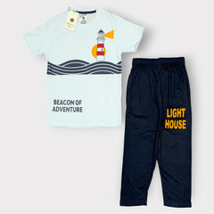 Kids Beacon of Adventure Lighthouse T-Shirt & Pants Set