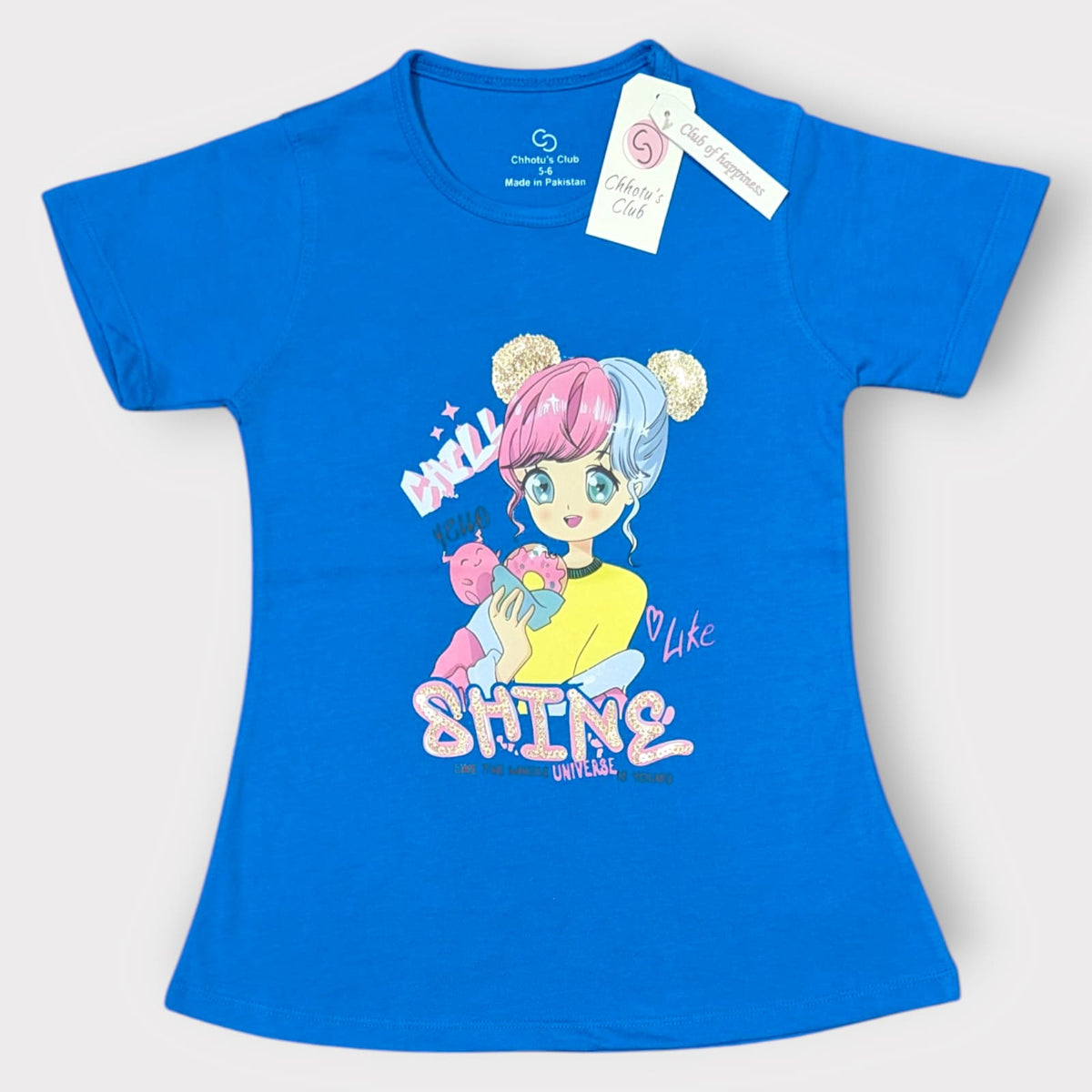 "Shine Like the Universe" Graphic T-Shirt – Royal Blue