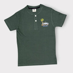 Boys Explore Henley T-Shirt – Adventure Edition