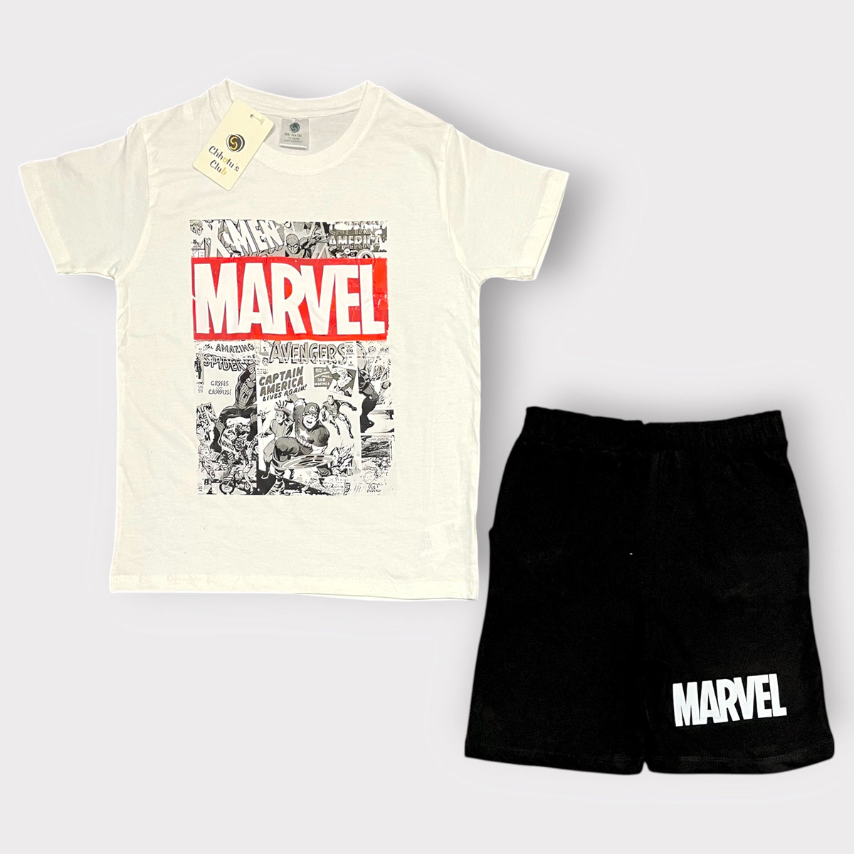 Marvel Super Heroes Kids T-Shirt & Shorts Set