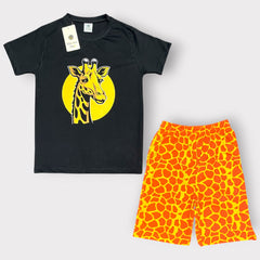Giraffe Safari Kids T-Shirt & Shorts Set