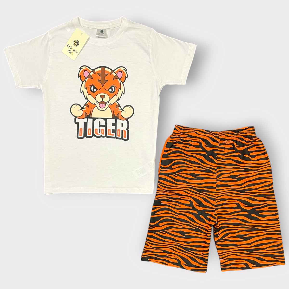 Tiger Adventure Kids T-Shirt & Shorts Set