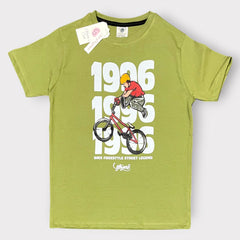 Boys Red BMX Freestyle Graphic T-Shirt