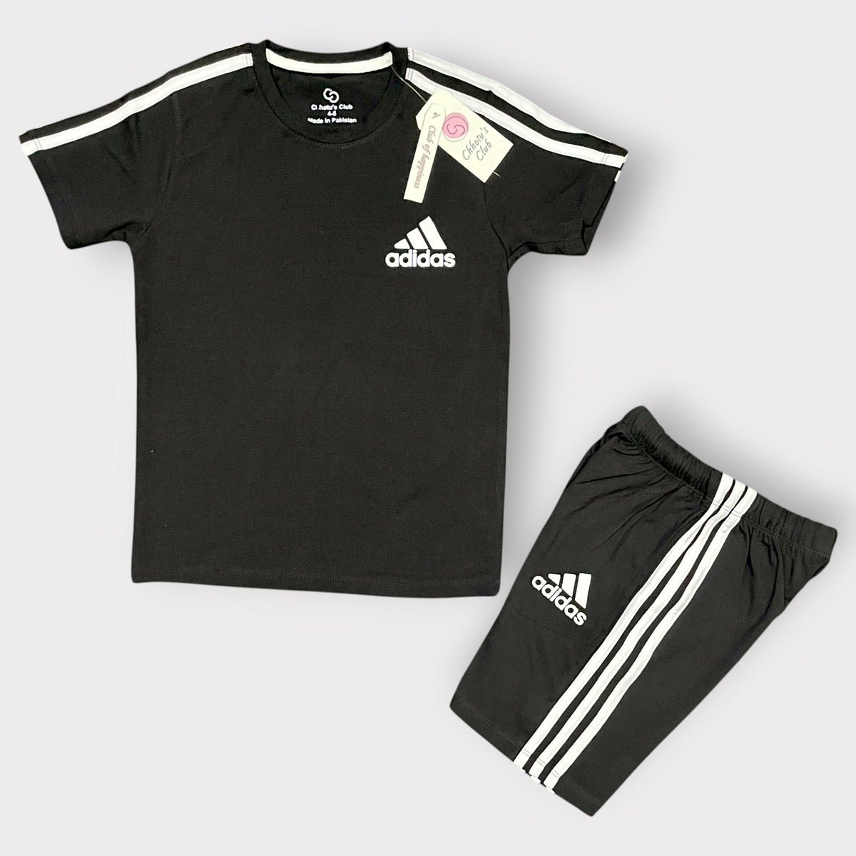 Kids Sport Stripe T-Shirt & Shorts Set