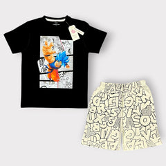 Anime Hero Kids T-Shirt & Shorts Set