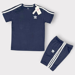 Kids Sport Stripe T-Shirt & Shorts Set