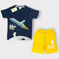 Kids “To The Moon & Back” Space Adventure Set – T-Shirt & Shorts