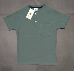 Boys Waffle Knit Henley T-Shirt