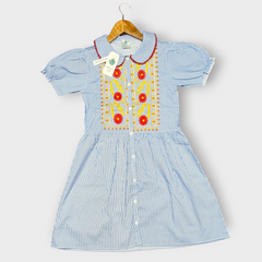 Lining imported Embroidered Frock