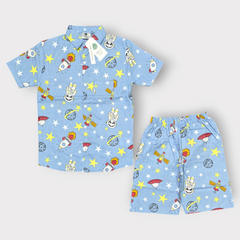 Kids Space Adventure Shirt & Shorts Set