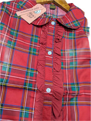 Ruby Plaid Princess Top