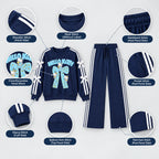 Girls Hello Kitty Bow Printed Sweatshirt & Wide-Leg Trouser Set