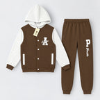Stylish Kids Varsity Hoodie & Trackpant Set