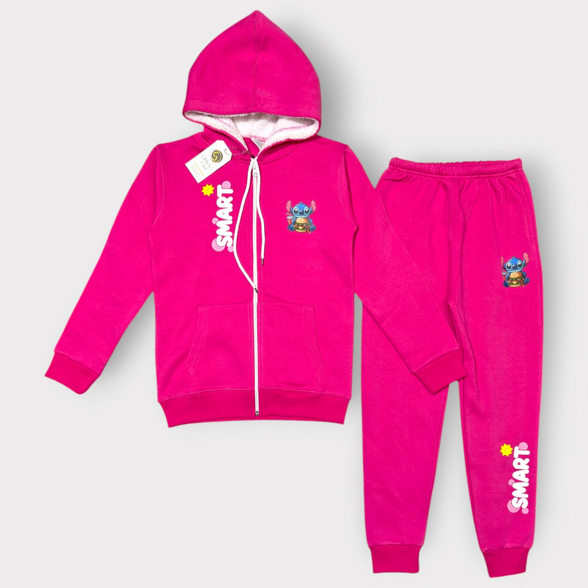 Smart Fleece Hoodie & Jogger Set Cozy Winter Wear for Kids