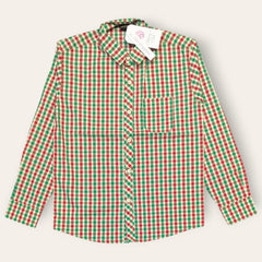 Red & Green Checkered Kids Shirt