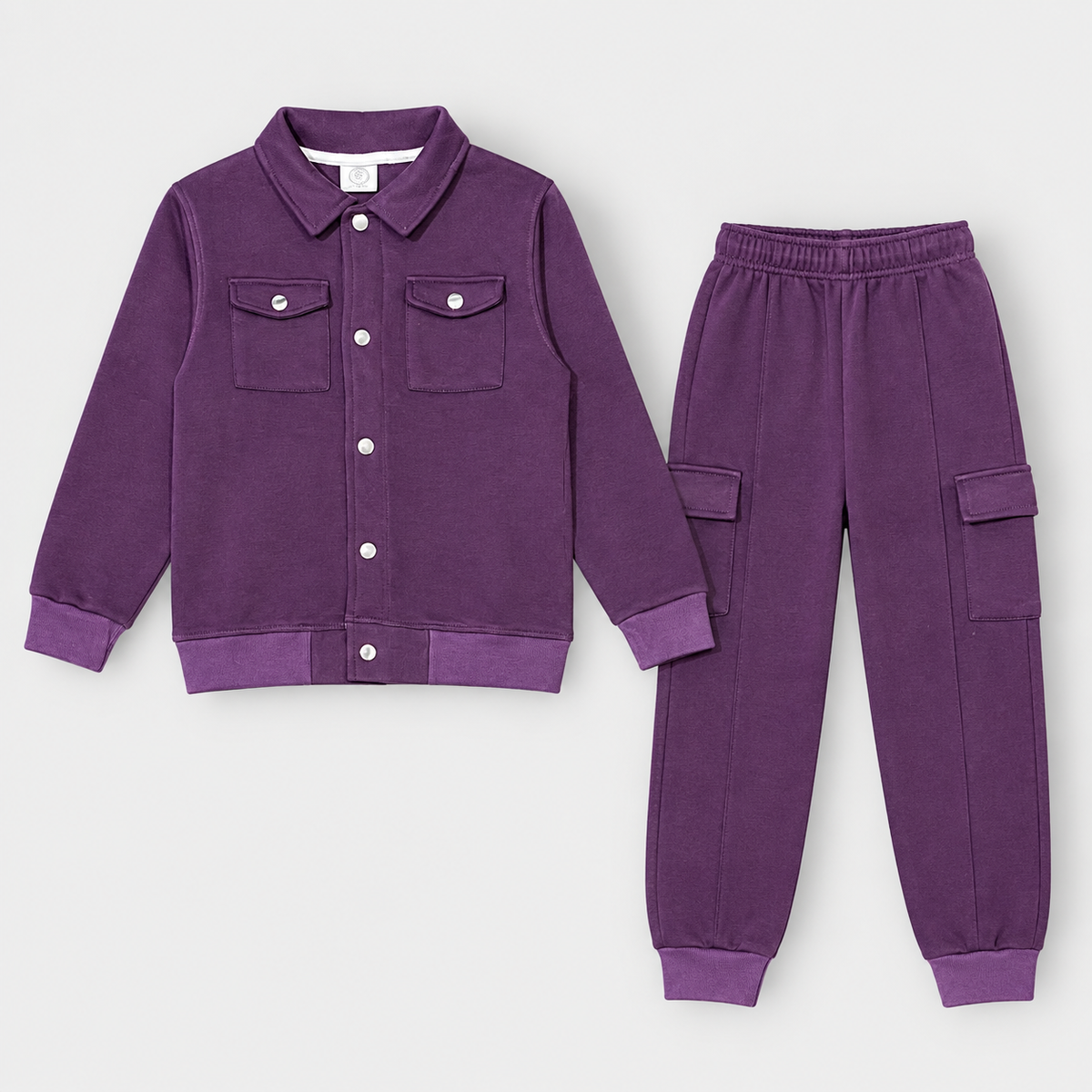 Kids Stylish 2-Piece Cargo Suit