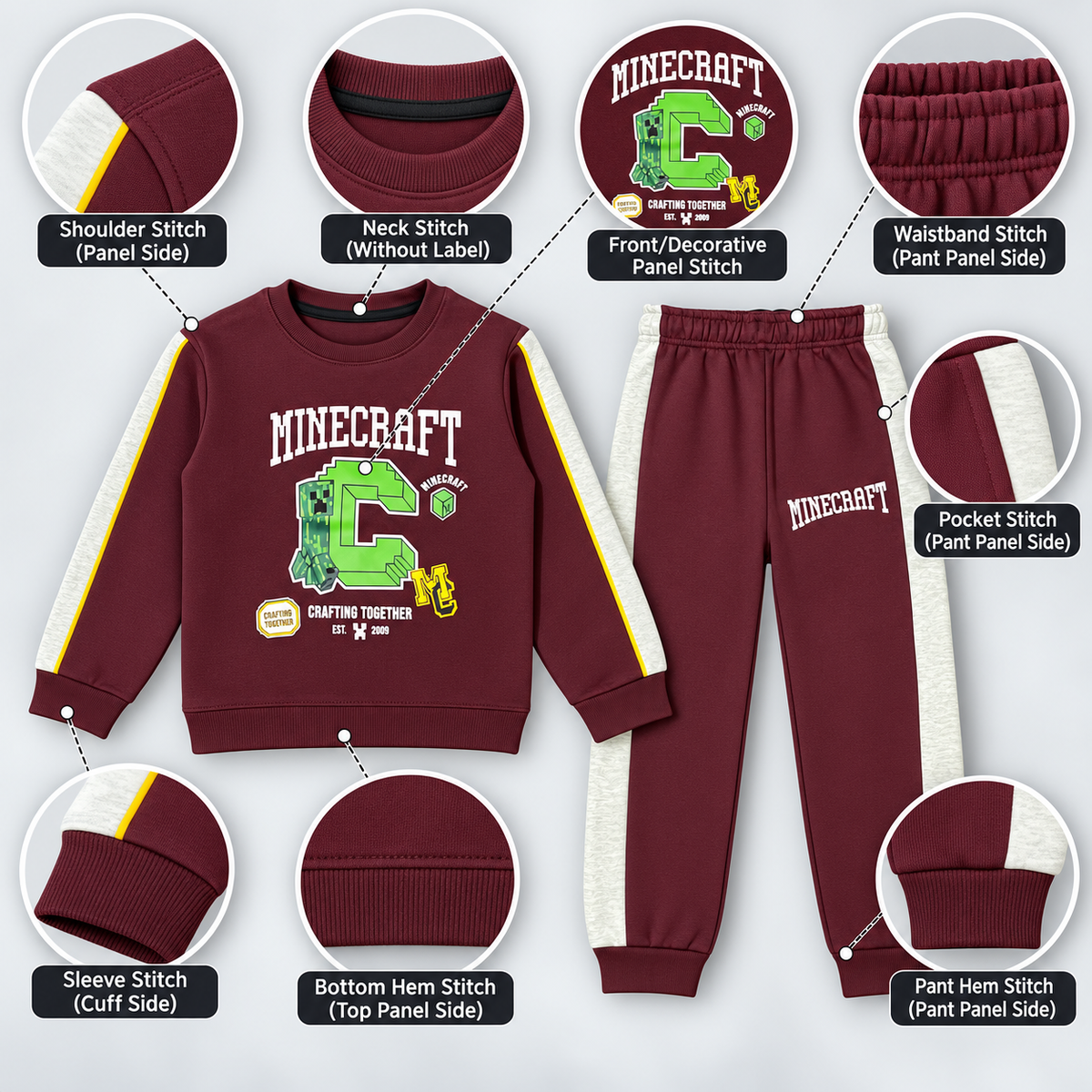 Boys Minecraft 2-Piece Tracksuit