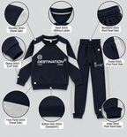 Boys Black & Grey Destination Tracksuit Set