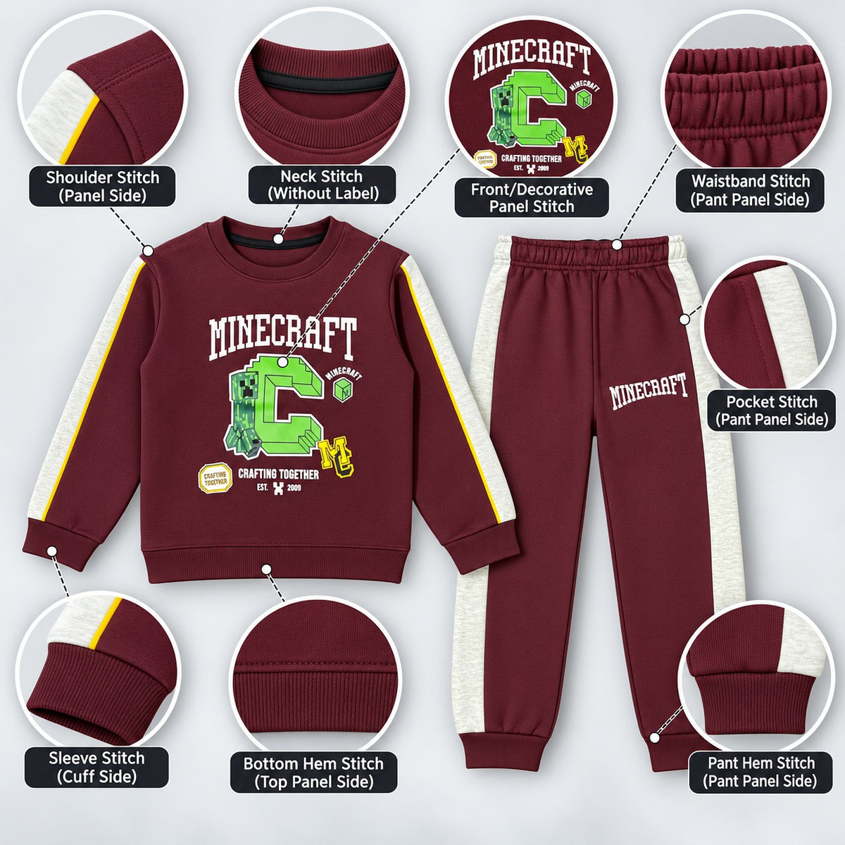 Boys Minecraft 2-Piece Tracksuit