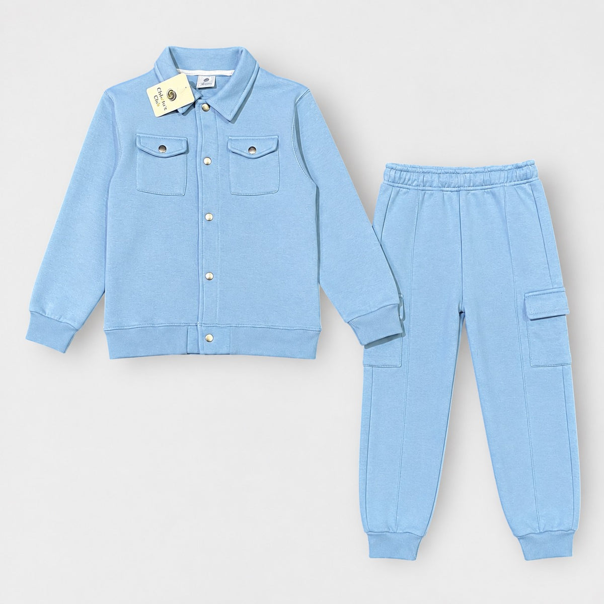 Kids Stylish 2-Piece Cargo Suit