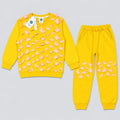 3D Butterfly Yellow Kids Sweatshirt & Jogger Set