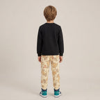 Kids "Simba" The Lion King Sweatshirt & Jogger Set | Boys Black & Cream Disney Tracksuit