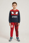 Kids "Spidey!" Marvel Spider-Man Sweatshirt & Jogger Set | Boys Superhero Fleece Tracksuit