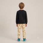 Kids "Simba" The Lion King Sweatshirt & Jogger Set | Boys Black & Cream Disney Tracksuit