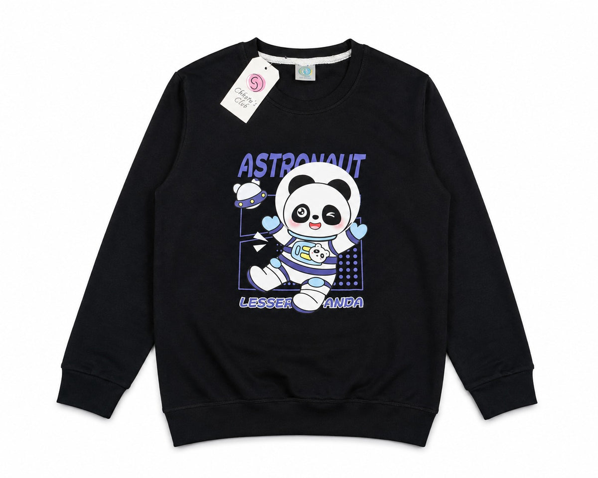 Astronaut Panda Kids Sweatshirt