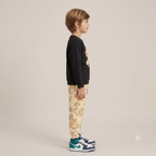 Kids "Simba" The Lion King Sweatshirt & Jogger Set | Boys Black & Cream Disney Tracksuit