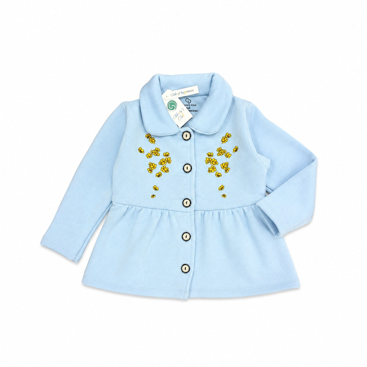 Floral Embroidered Button-Up Jacket