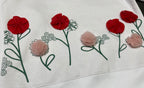 Girls Floral Applique Flared Tracksuit Set