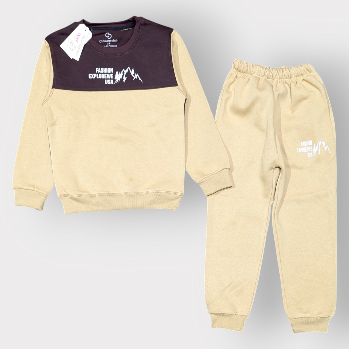 Explore USA" Adventure Sweatshirt & Jogger Set