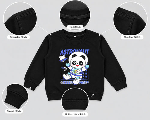 Astronaut Panda Kids Sweatshirt